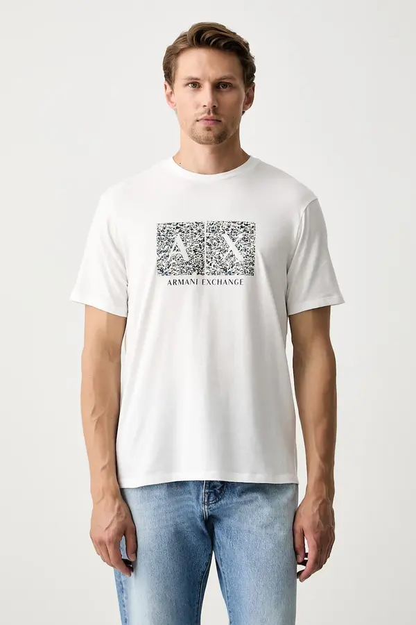Armani Exchange Armani Exchange kratka majica moška bombažna