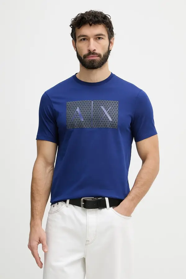 Armani Exchange Armani Exchange kratka majica moška bombažna