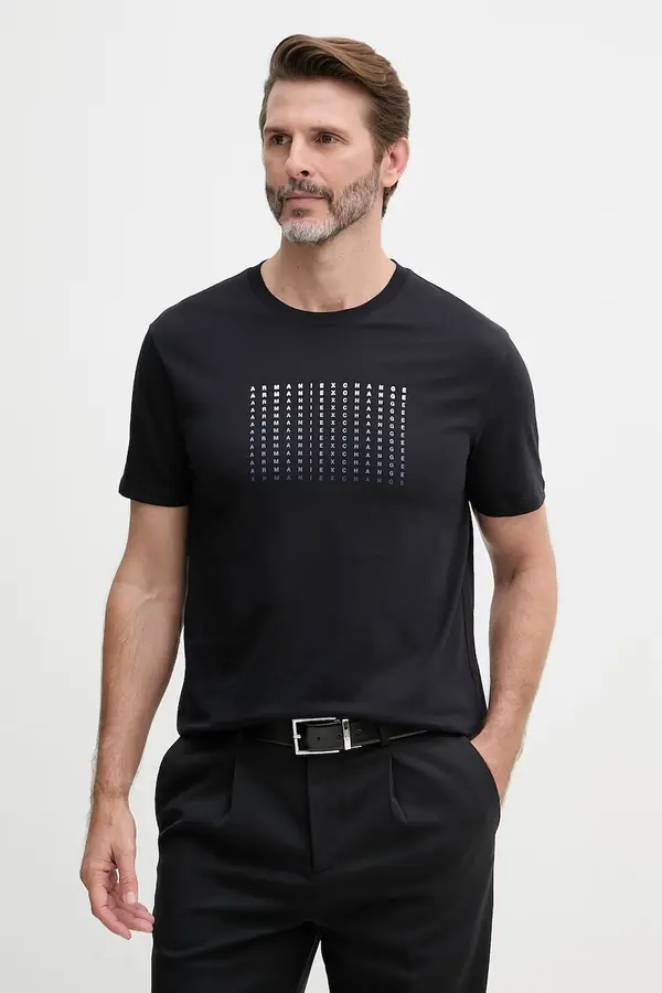 Armani Exchange Armani Exchange kratka majica moška bombažna