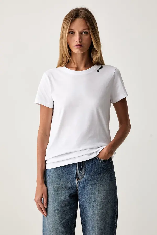 Armani Exchange Armani Exchange kratka majica ženska bombažna