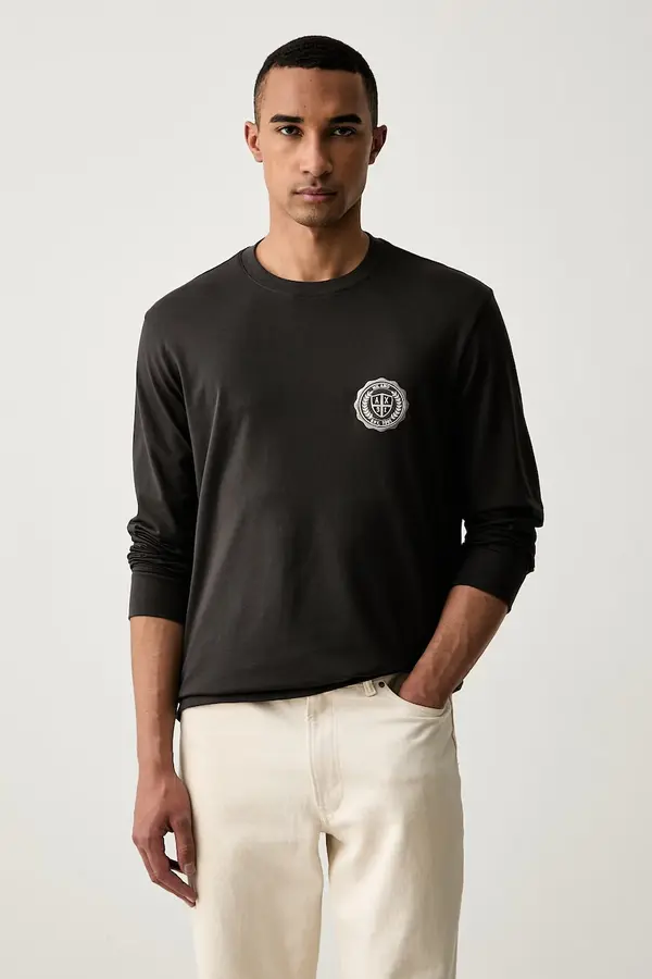 Armani Exchange Armani Exchange majica z dolgimi rokavi moška bombažna