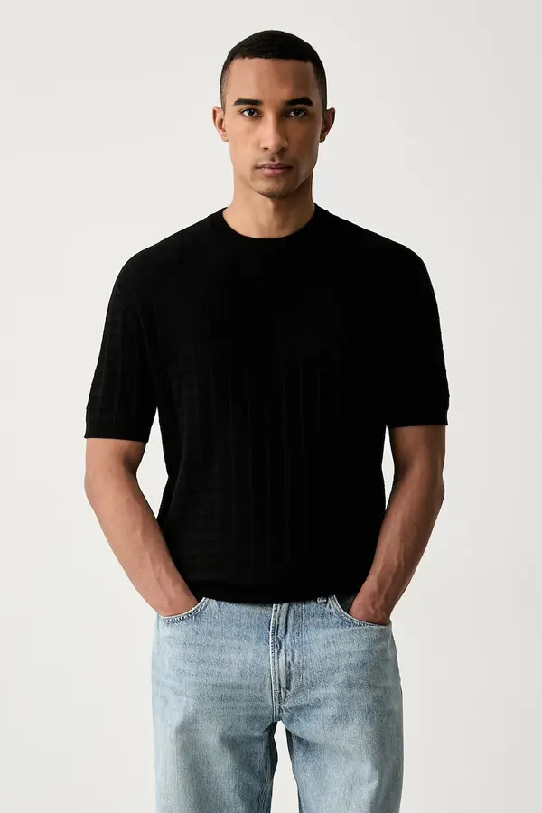 Armani Exchange Armani Exchange pletena majica moška z viskozo