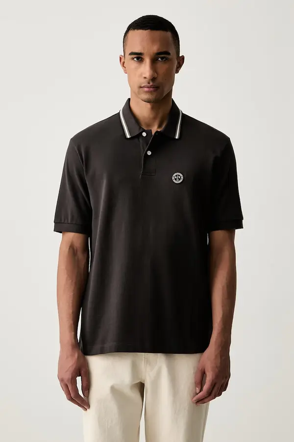 Armani Exchange Armani Exchange polo majica moška bombažna