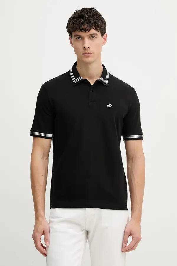 Armani Exchange Armani Exchange polo majica moška bombažna