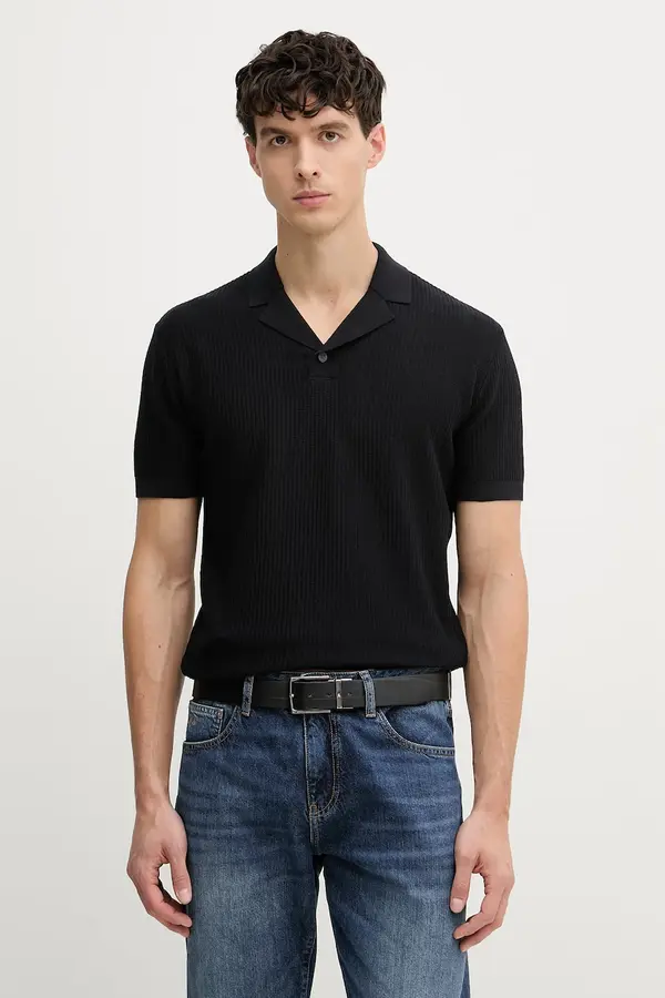 Armani Exchange Armani Exchange polo majica moška bombažna