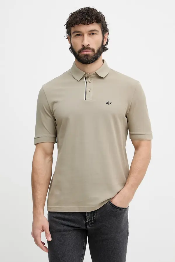 Armani Exchange Armani Exchange polo majica moška bombažna