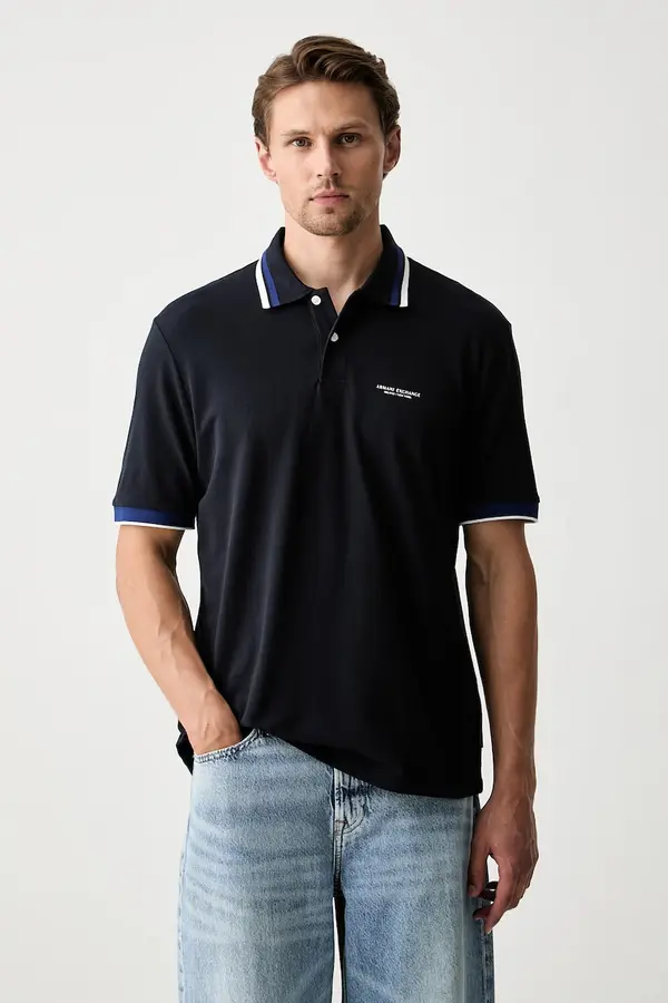 Armani Exchange Armani Exchange polo majica moška bombažna