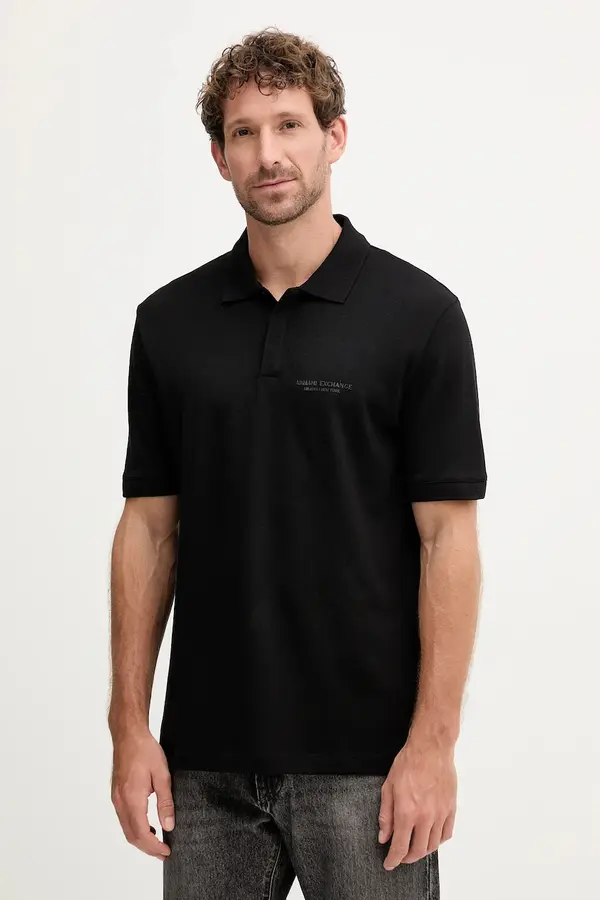 Armani Exchange Armani Exchange polo majica moška bombažna