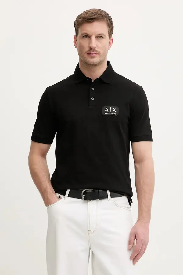 Armani Exchange Armani Exchange polo majica moška bombažna