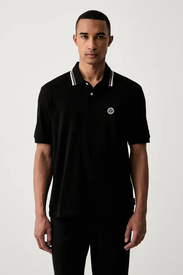Armani Exchange Armani Exchange polo majica moška bombažna