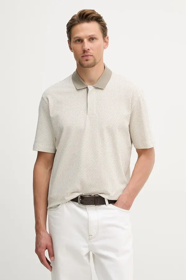 Armani Exchange Armani Exchange polo majica moška iz bombaža z elastanom