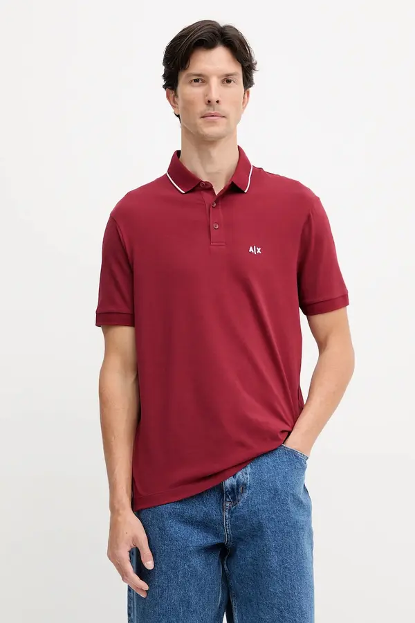 Armani Exchange Armani Exchange polo majica moška z bombažem