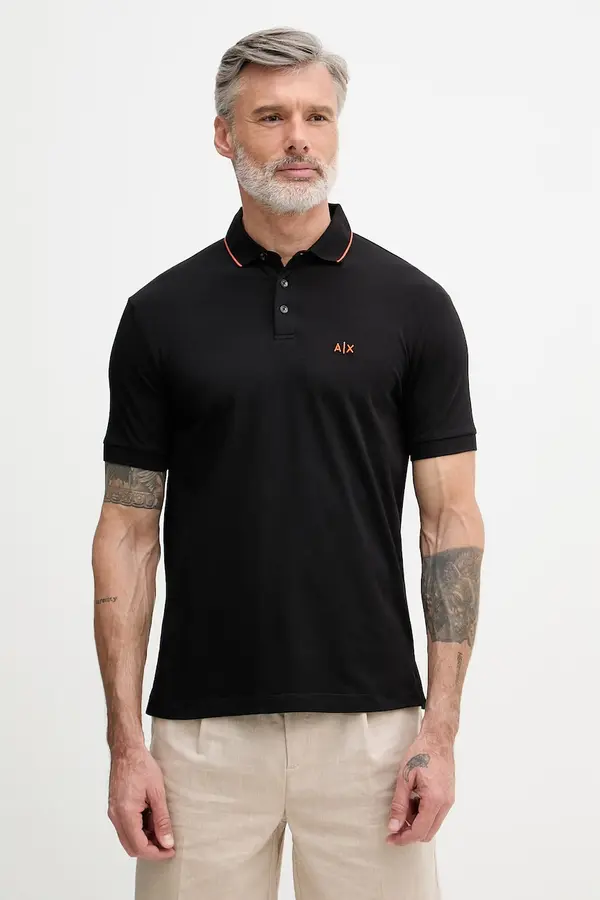 Armani Exchange Armani Exchange polo majica moška z bombažem