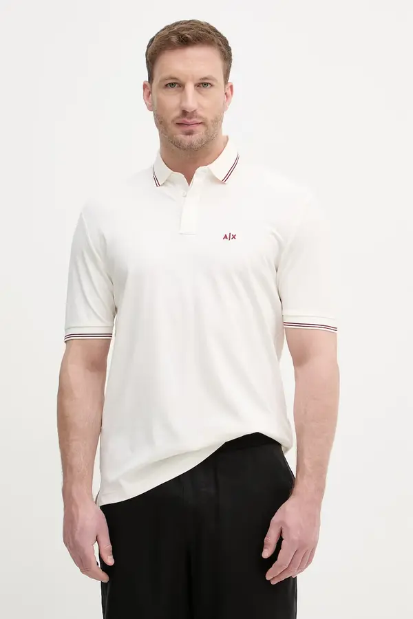 Armani Exchange Armani Exchange polo majica moška z bombažem