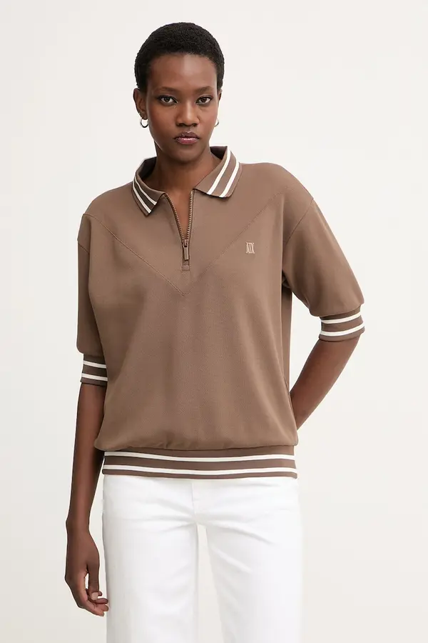 Armani Exchange Armani Exchange polo majica ženska z viskozo