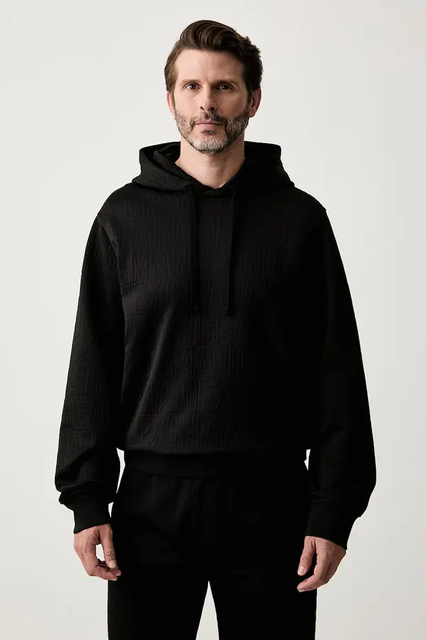 Armani Exchange Armani Exchange pulover s kapuco moški