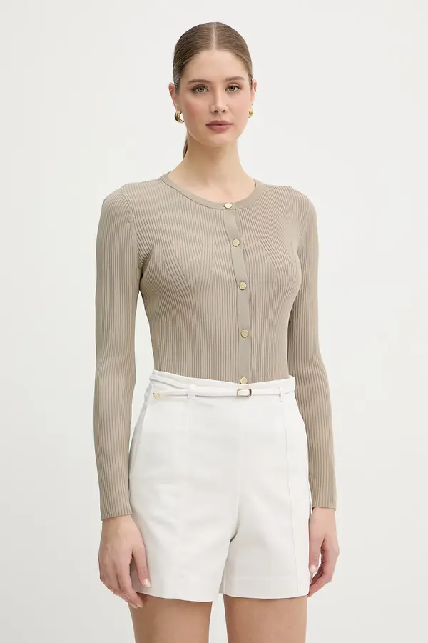 Armani Exchange Armani Exchange pulover z zadrgo ženski z viskozo