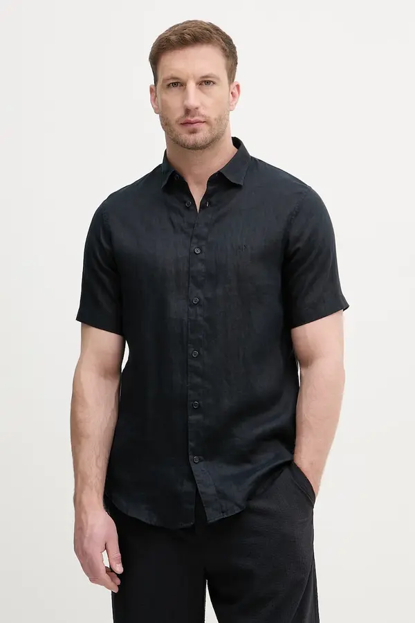 Armani Exchange Armani Exchange srajca moška lanena