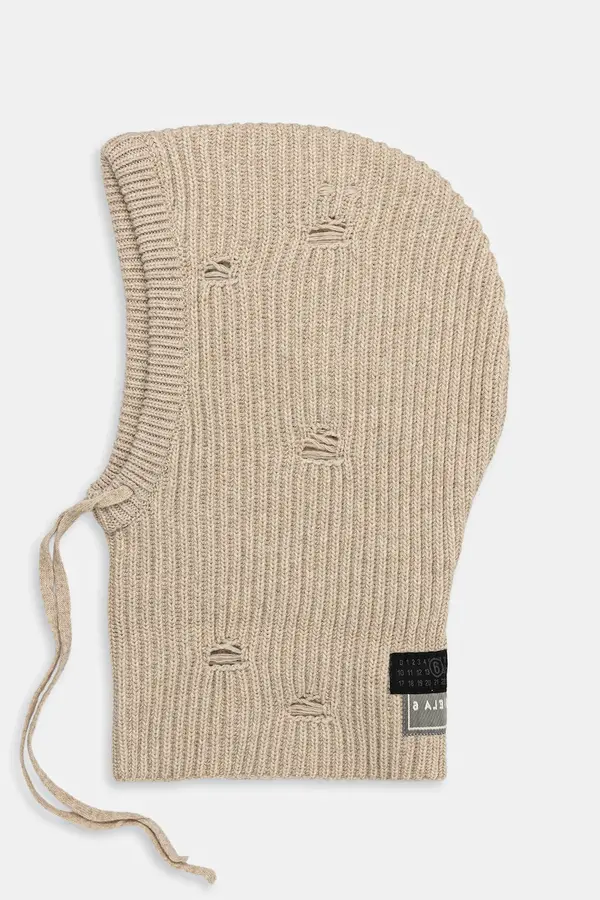 MM6 Maison Margiela Balaclava z volno MM6 Maison Margiela