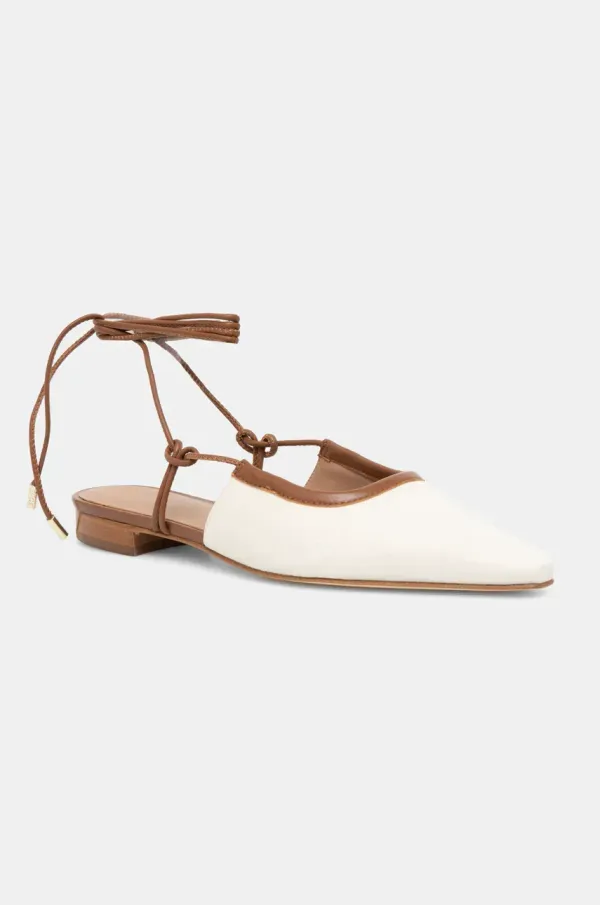 BOSS Balerinke BOSS Charlieze bež barva, 50536314