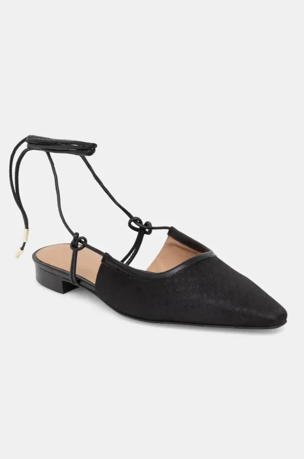 BOSS Balerinke BOSS Charlieze črna barva, 50536314