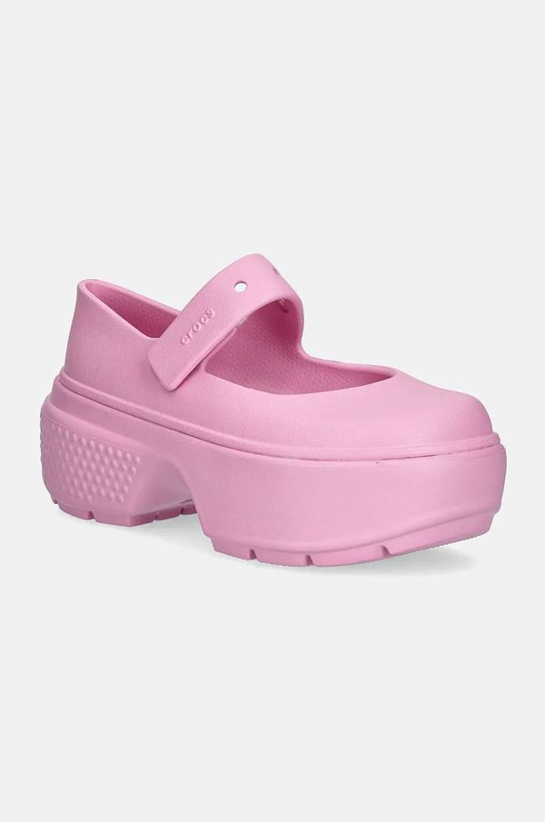 Crocs Balerinke Crocs Stomp Mary Jane roza barva, 209939