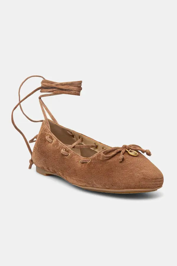 MICHAEL Michael Kors Balerinke iz semiša MICHAEL Michael Kors Shae Flex Ballet