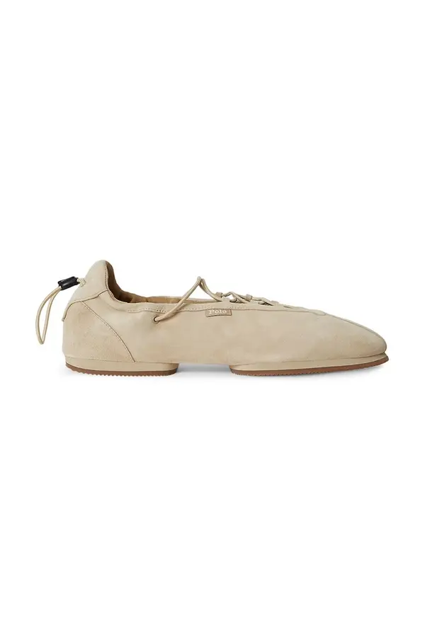 Polo Ralph Lauren Balerinke iz semiša Polo Ralph Lauren Ballerina Lace Up