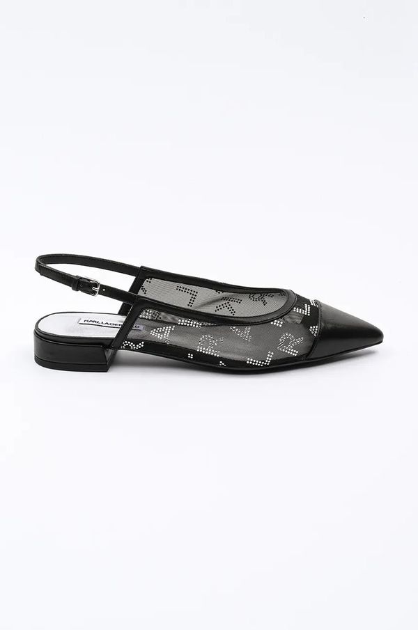 Karl Lagerfeld Balerinke Karl Lagerfeld KERRIE črna barva, KL40153