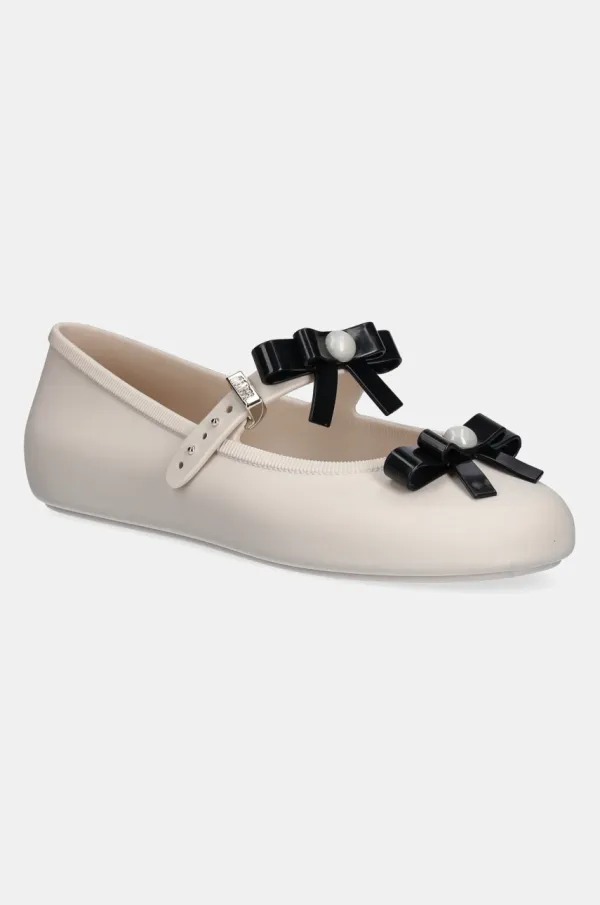 Melissa Balerinke Melissa SOFT BALLERINA BOW bež barva, M 35971