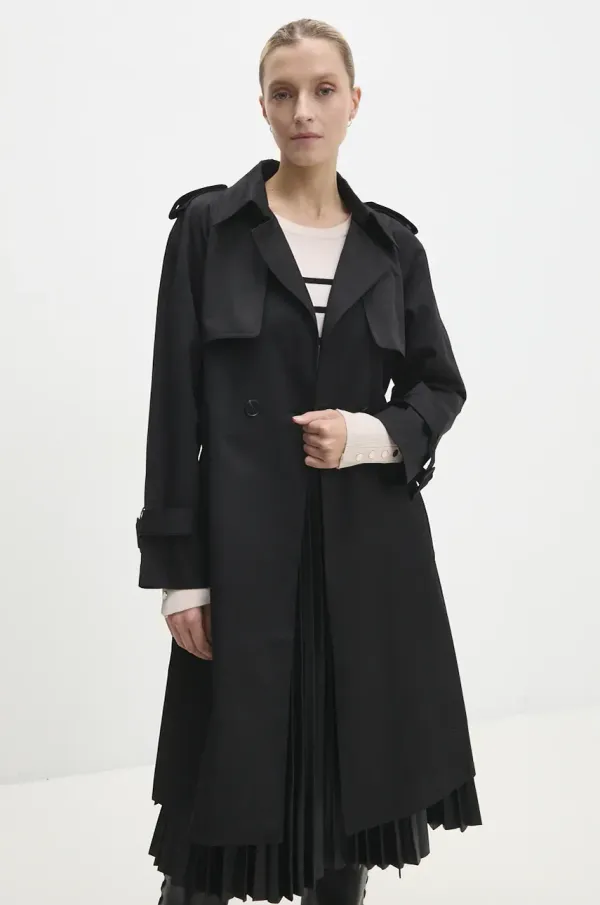 Answear Lab Balonar Answear Lab ženski, črna barva