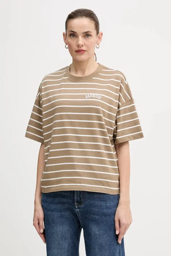 Barbour Barbour Bombažna kratka majica Barbour FAYE