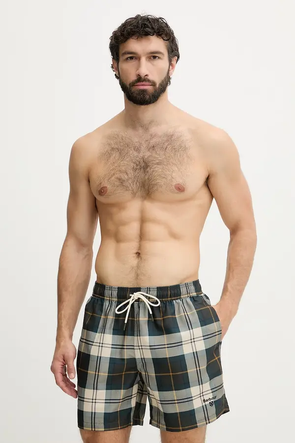 Barbour Barbour kopalne kratke hlače moške Staple Tartan Swim Short