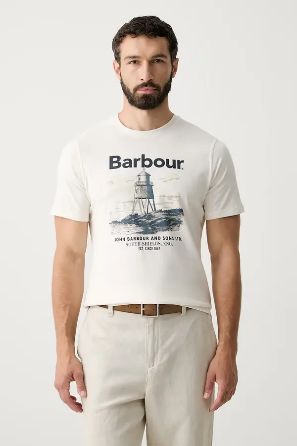 Barbour Barbour kratka majica moška bombažna Harbourside