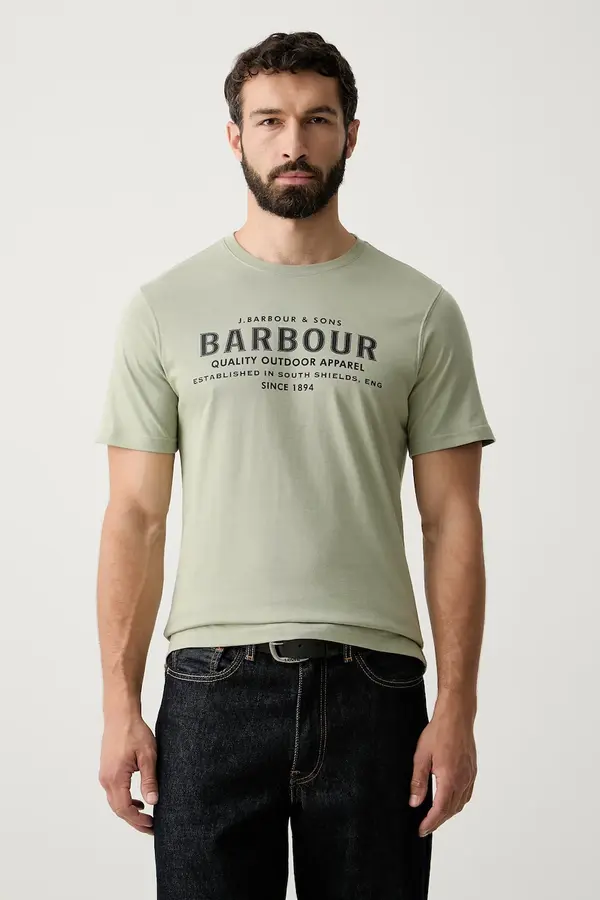 Barbour Barbour kratka majica moška bombažna Moorside