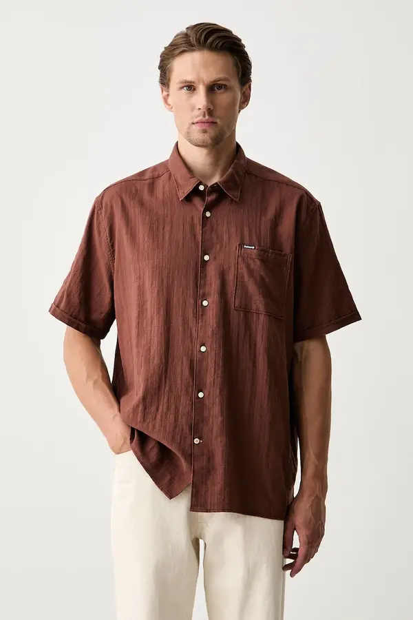 Barbour Barbour srajca moška bombažna z elastanom Kingswood