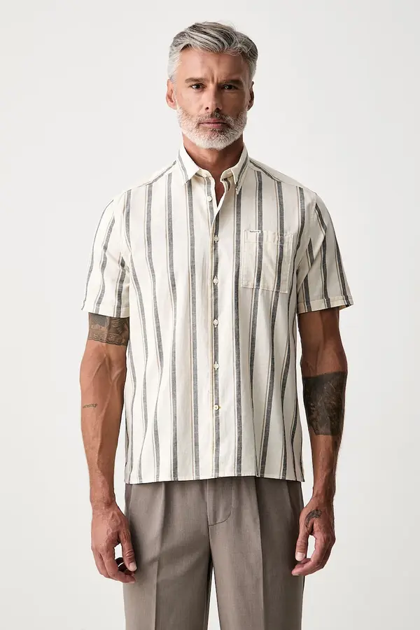 Barbour Barbour srajca moška z dodatkom lanu Barkend