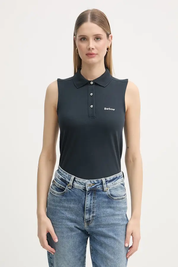Barbour Barbour top ženski bombažen z elastanom Bowford