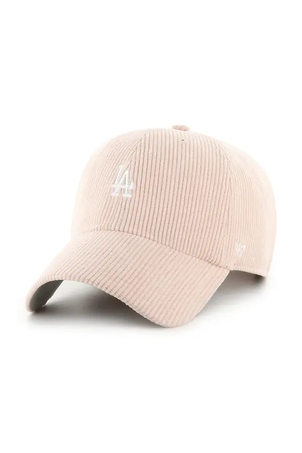 47 brand Baseball kapa iz rebrastega žameta 47 brand MLB Los Angeles Dodgers