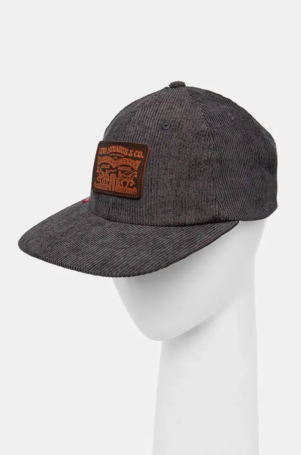 Levi's Baseball kapa iz rebrastega žameta Levi's