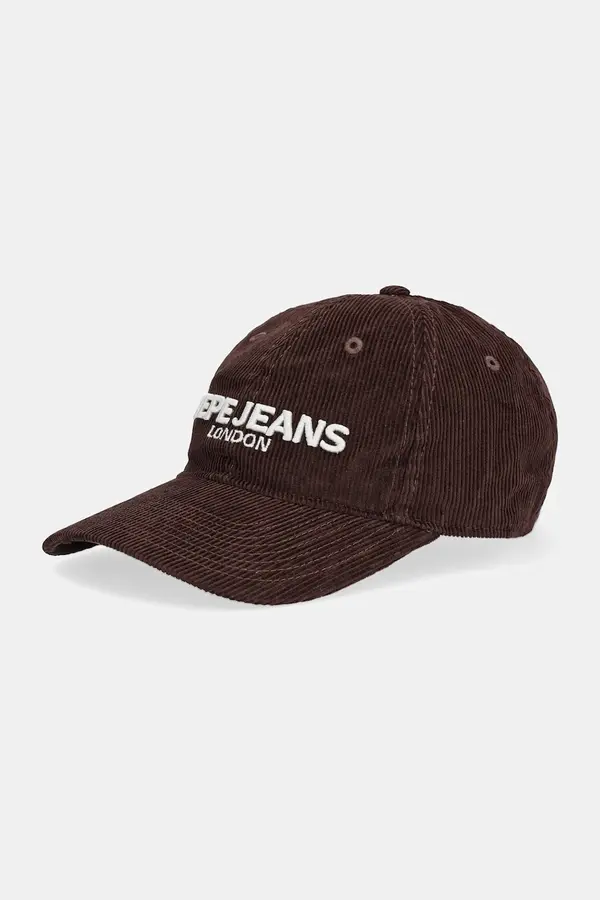 Pepe Jeans Baseball kapa iz rebrastega žameta Pepe Jeans