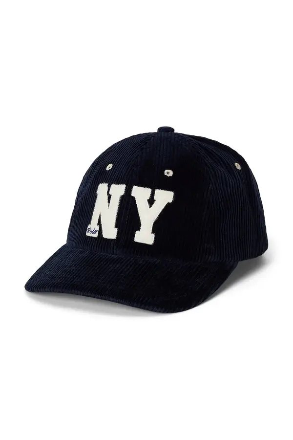 Polo Ralph Lauren Baseball kapa iz rebrastega žameta Polo Ralph Lauren