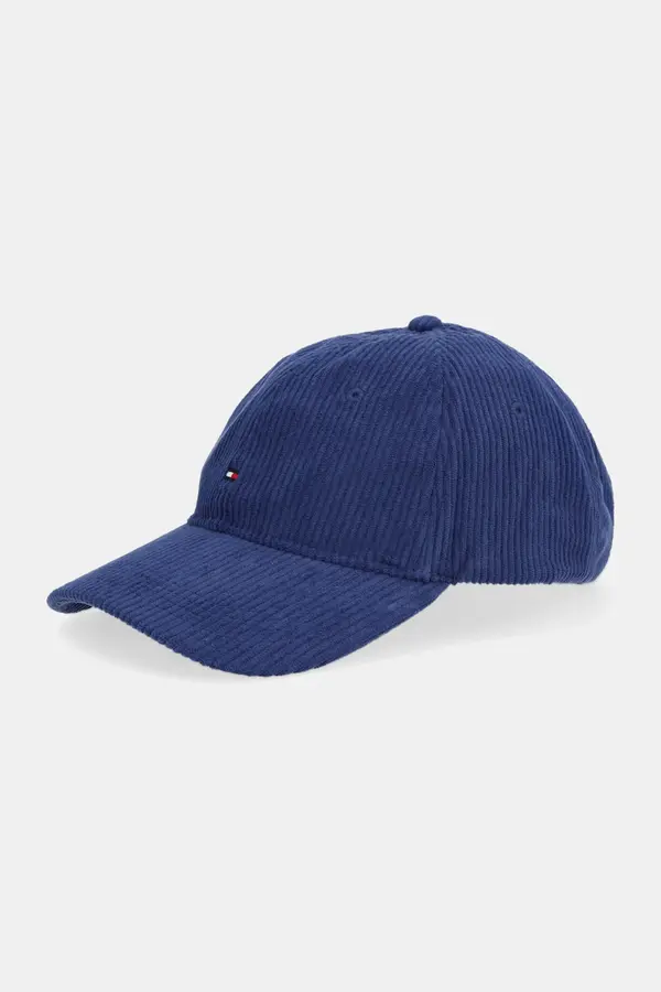 Tommy Hilfiger Baseball kapa iz rebrastega žameta Tommy Hilfiger
