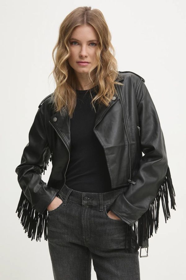 Answear Lab Biker jakna Answear Lab ženska, črna barva