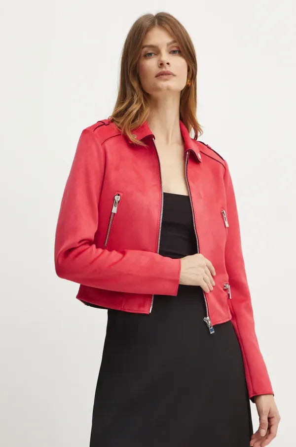 Morgan Biker jakna Morgan GSUD ženska, rdeča barva, GSUD