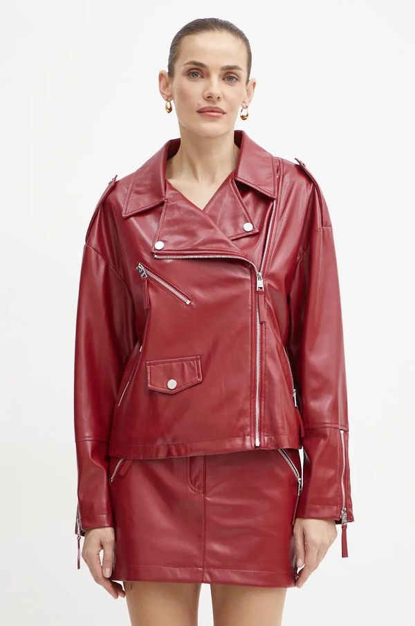 Silvian Heach Biker jakna Silvian Heach ARTMUT ženska, rdeča barva, GPA24020GB