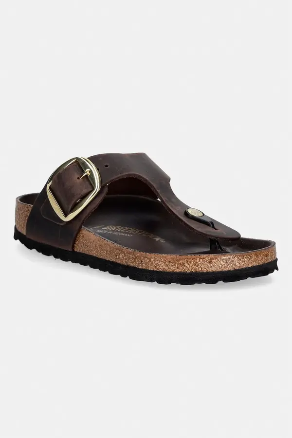 Birkenstock Birkenstock japonke ženske usnjene Gizeh Big Buckle Oiled Leather