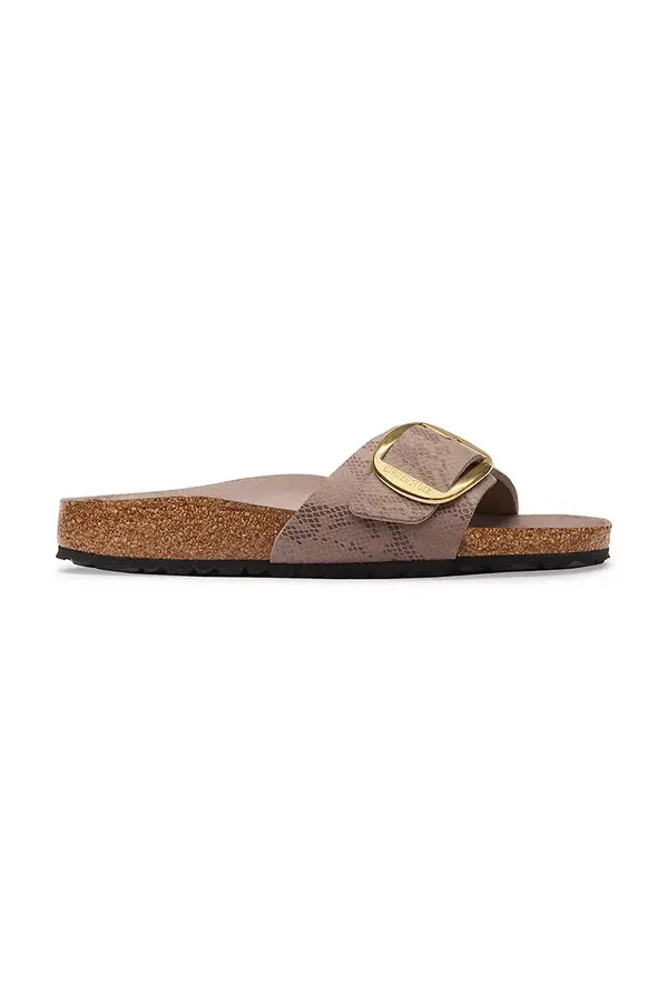 Birkenstock Birkenstock natikači z ravnim podplatom ženski Madrid Big Buckle Synthetics