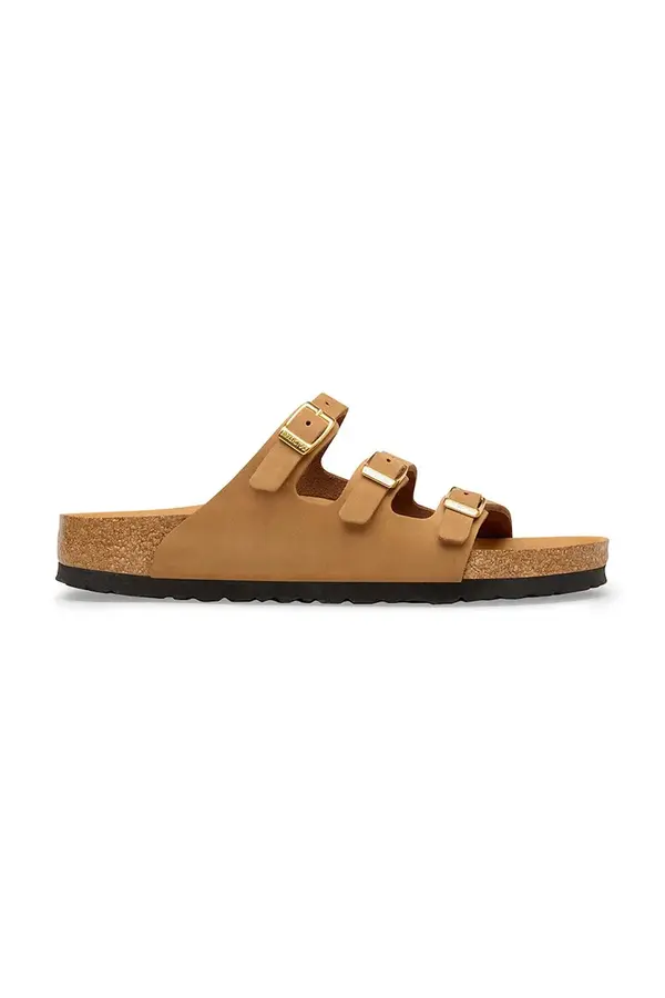 Birkenstock Birkenstock natikači z ravnim podplatom ženski nubuck Florida