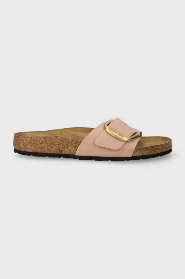 Birkenstock Birkenstock natikači z ravnim podplatom ženski nubuck Madrid Big Buckle
